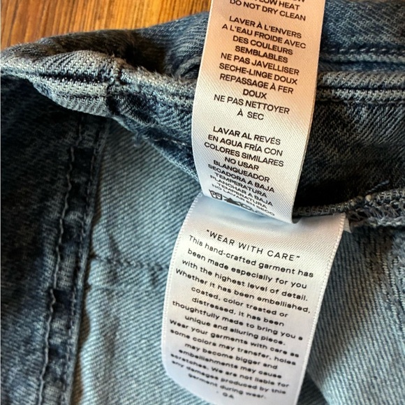 Good American High Waist Corset Zip Front High Rise Jeans Size 4/27 Blue Denim - Picture 9 of 14